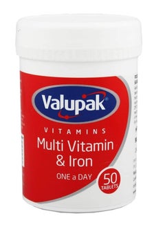 VALUPAK Valupak Multivitamin & Iron 50 Tablets 