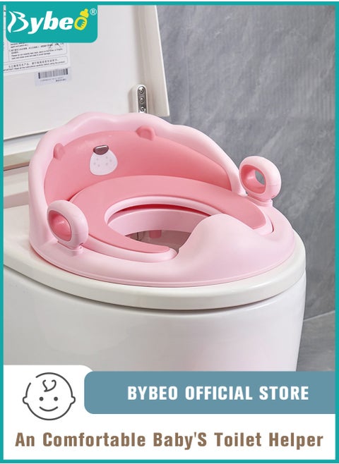 Potty Training Seat, Removable Design Toilet Train Seats, Potties Chair for Kids Toddlers Boys Girls, Portable Children Travel Toileting Toilets, with Handles and Backrest, Cartoon Lion Shape