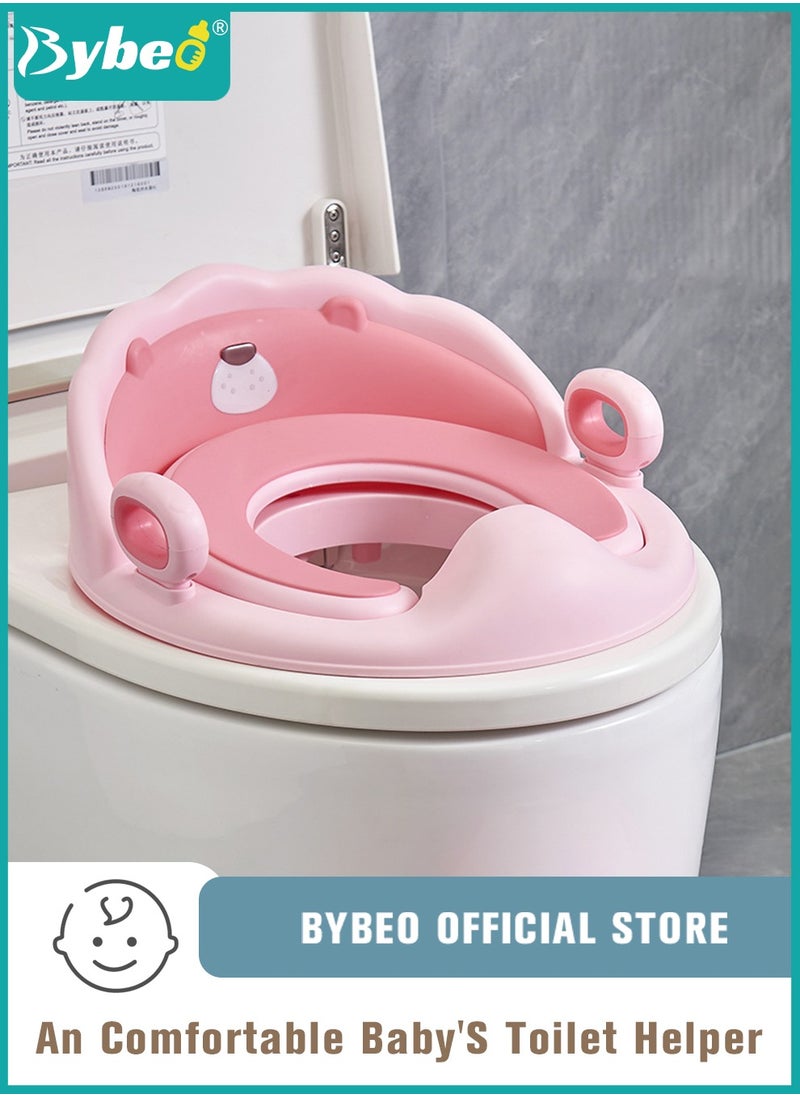 Potty Training Seat, Removable Design Toilet Train Seats, Potties Chair for Kids Toddlers Boys Girls, Portable Children Travel Toileting Toilets, with Handles and Backrest, Cartoon Lion Shape