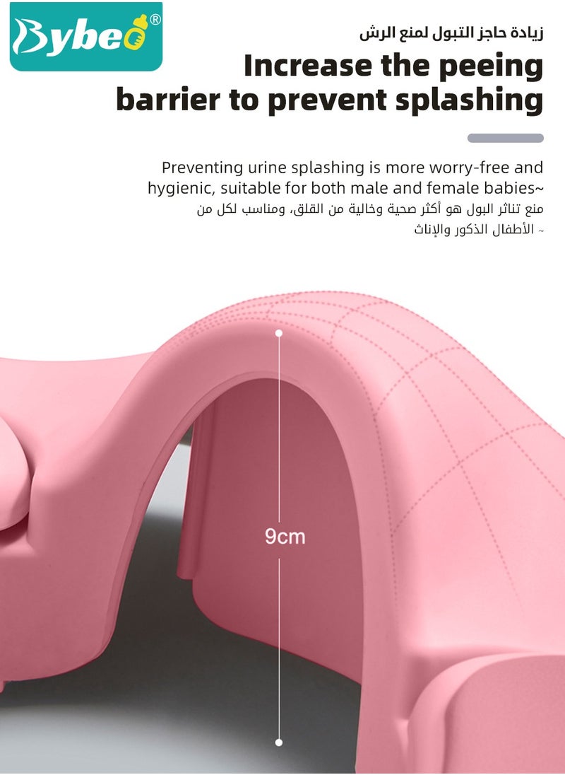 Potty Training Seat, Removable Design Toilet Train Seats, Potties Chair for Kids Toddlers Boys Girls, Portable Children Travel Toileting Toilets, with Handles and Backrest, Cartoon Lion Shape
