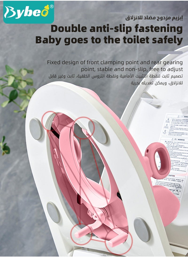 Potty Training Seat, Removable Design Toilet Train Seats, Potties Chair for Kids Toddlers Boys Girls, Portable Children Travel Toileting Toilets, with Handles and Backrest, Cartoon Lion Shape