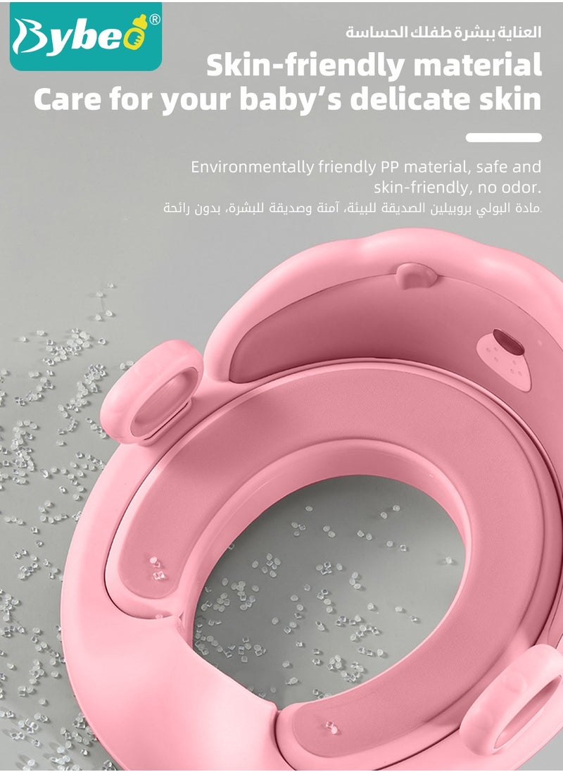 Potty Training Seat, Removable Design Toilet Train Seats, Potties Chair for Kids Toddlers Boys Girls, Portable Children Travel Toileting Toilets, with Handles and Backrest, Cartoon Lion Shape