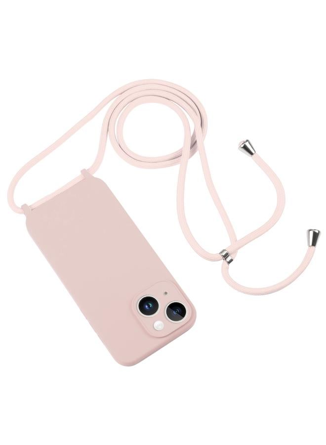 اس-توب جراب لهاتف iPhone 15 Plus مزود بحبل كروس بودي وغطاء سيليكون سائل - Image 2