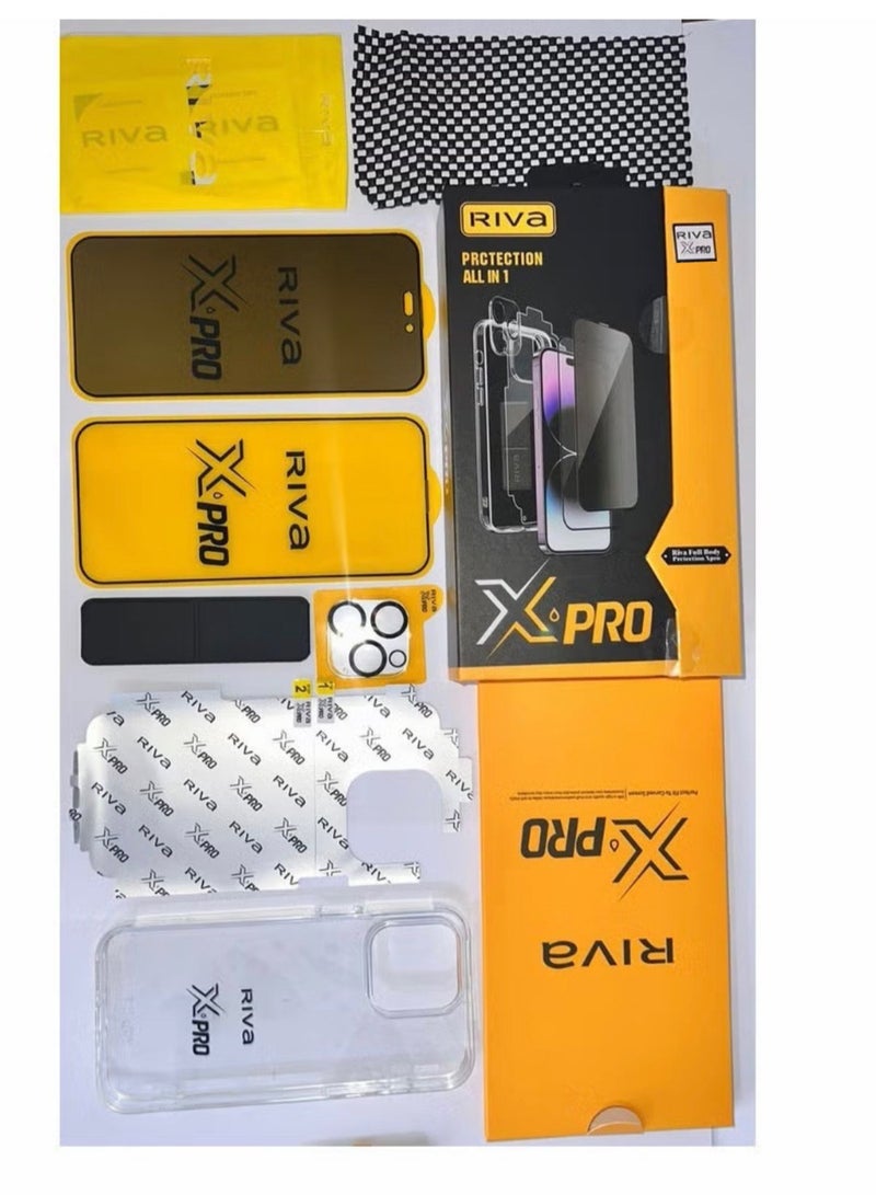ريفا بكج الحماية الكاملة لجهاز ايفون 15برو حماية فائقة 360درجة مقاوم للصدمات بمواد عالية الجودة - Image 3