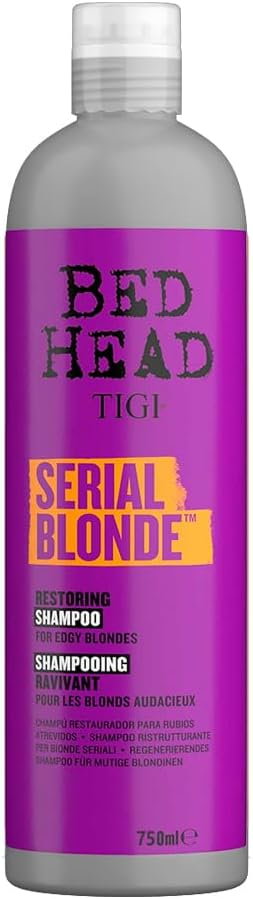 TIGI Bed Head Serial Blonde Restoring Shampoo 750ml2536oz Silver Bottle