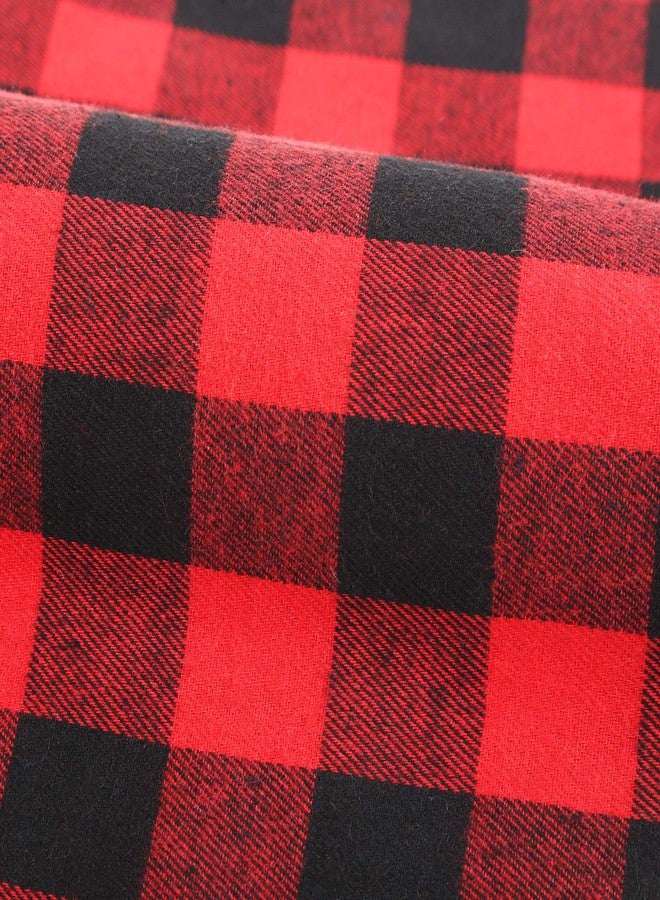 Bememo 4 Pack Christmas Dog Bandanas Classic Buffalo Plaid Pet Bandana Scarfs Triangle Bibs Dog Kerchief Costume Accessories for Small Medium Large Pets Cats Dogs (L Size) - Image 3