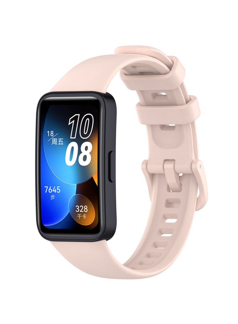 Straps Compatible with Huawei Band 10,Band 9,Band 8 Soft TPU Band for Men and Women,Pink - Image 1