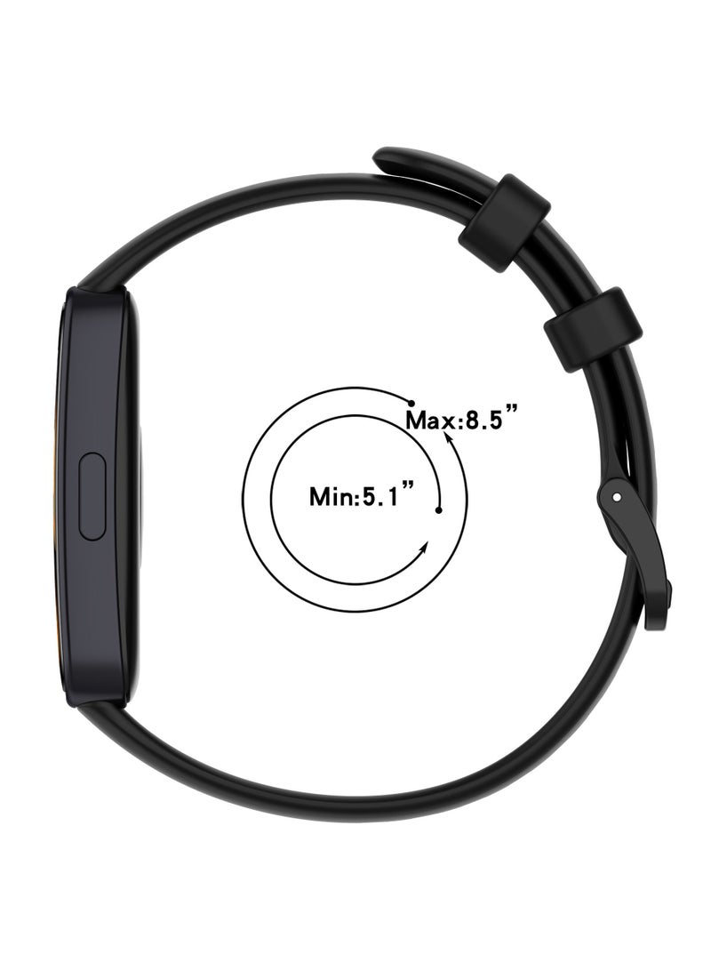 Straps Compatible with Huawei Band 10,Band 9,Band 8 Soft TPU Band for Men and Women,Pink - Image 5