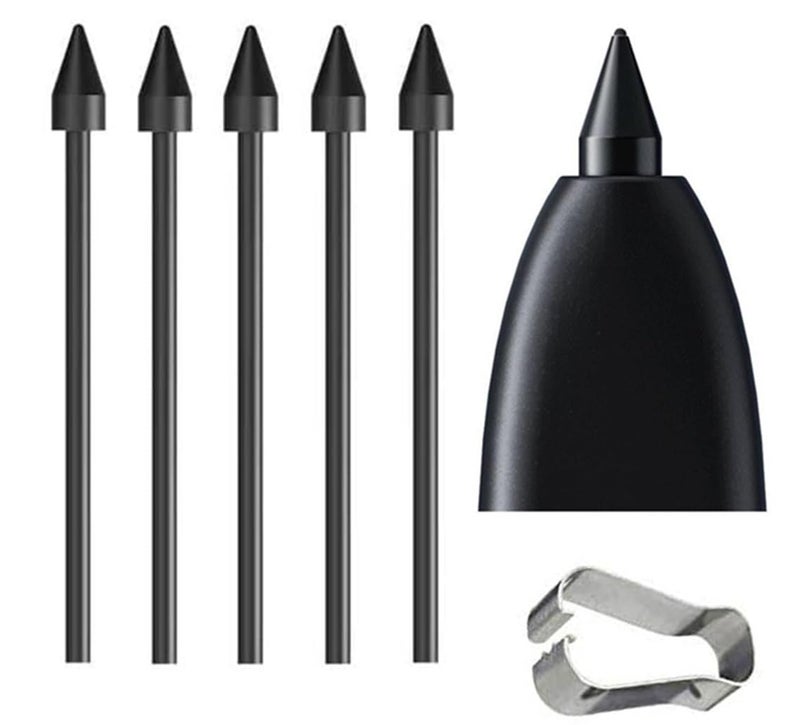 Befzygwk 5 PCS Galaxy Tab S6 Lite S Pen Soft Tips/Nibs Compatible with Galaxy Tab S6 / Galaxy Tab S6 Lite S Pen Replacement Tips/Nibs with Tools (S6/S6 Lite Black* 5) - Image 1