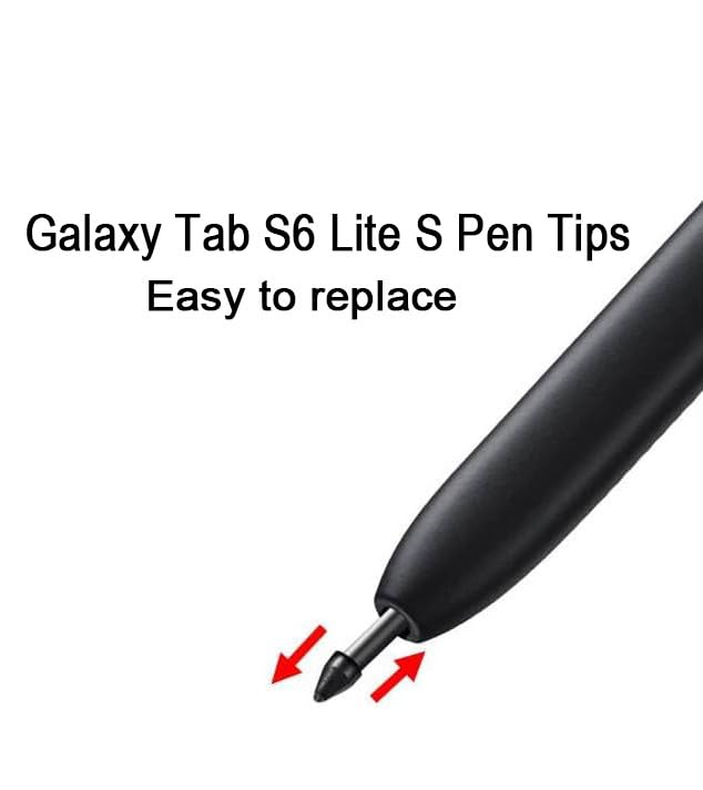 Befzygwk 5 PCS Galaxy Tab S6 Lite S Pen Soft Tips/Nibs Compatible with Galaxy Tab S6 / Galaxy Tab S6 Lite S Pen Replacement Tips/Nibs with Tools (S6/S6 Lite Black* 5) - Image 3