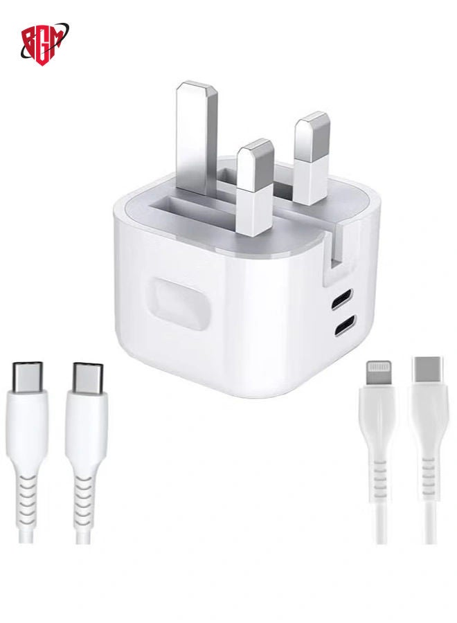 BGM "35W Dual Port USB-C Charger for Nothing Phone 2 / Nothing Phone 1 â€“ Foldable GaN Fast Charger with Type C PD Adapter, Travel-Friendly Power Plug" - Image 4