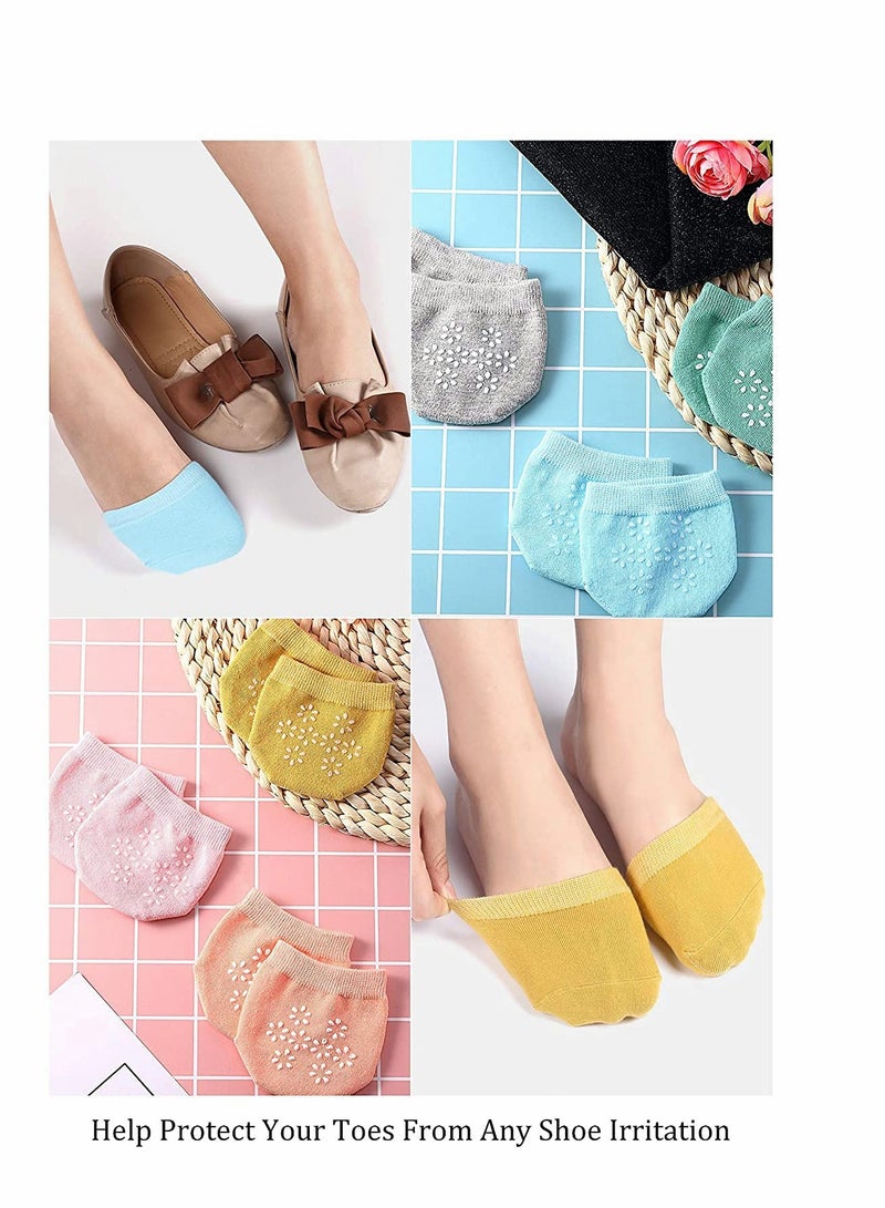 Excefore 12 Pairs Of Toe Socks Women's Two Toe Socks Half Socks Toe Liner Toe Lining Half Socks Seamless Non-Slip  - Image 4