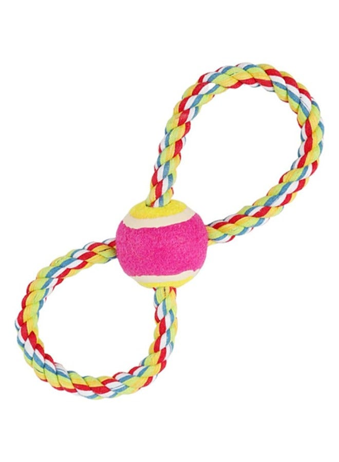 1 pc Pet Guard Figure 8 Rope Toy for Chewing and Teething for Dogs & Puppies Dog Rope Toy, Interactive Tug of War Toy for Large and Medium Breed Chewers, Heavy Duty Cotton Chew Toy（pink） - Image 4