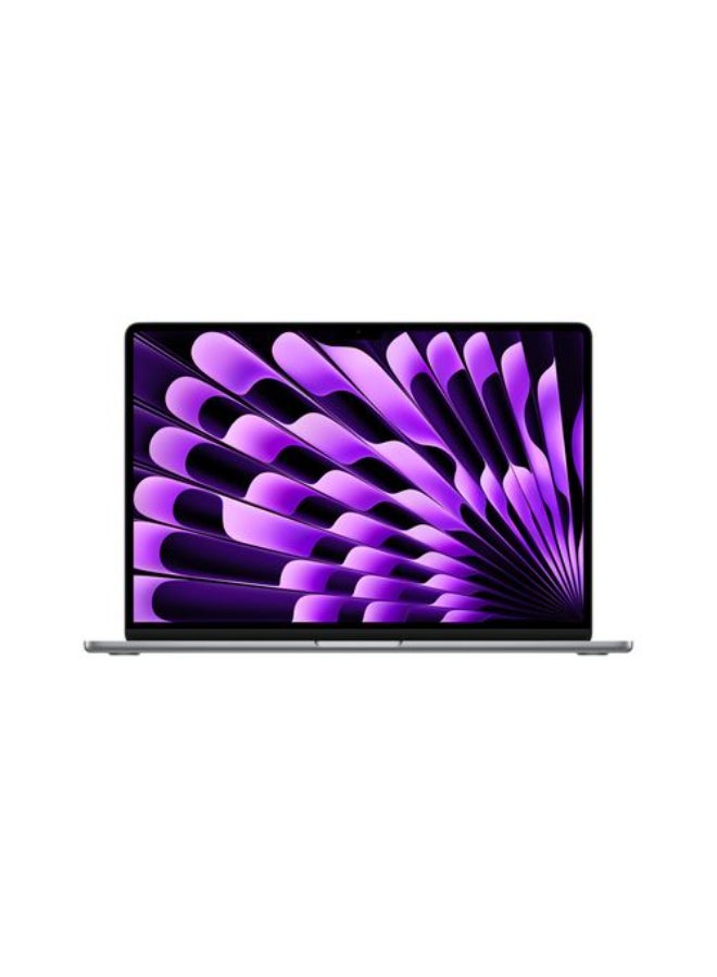 ابل  ماك بوك إير MC9D4 | شاشة 15.3 بوصة | معالج Apple M3 | معالج ثماني النواة ومعالج رسوميات عشاري النواة | ذاكرة وصول عشوائي 16 جيجابايت | قرص صلب SSD بسعة 256 جيجابايت | نظام macOS | لوحة مفاتيح باللغتين الإنجليزية والعربية | لون رمادي فلكي (إنجليزي/عربي) الإنجليزية/العربية - Image 1