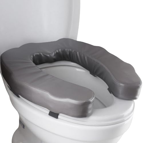 QIUCHA Raised Toilet Seat Cushion for Elderly Adds 2 inches U Shape Toilet Seat Riser with HighDensity Foam for Enhanced Comfort Elevation Universal Fit - Image 1