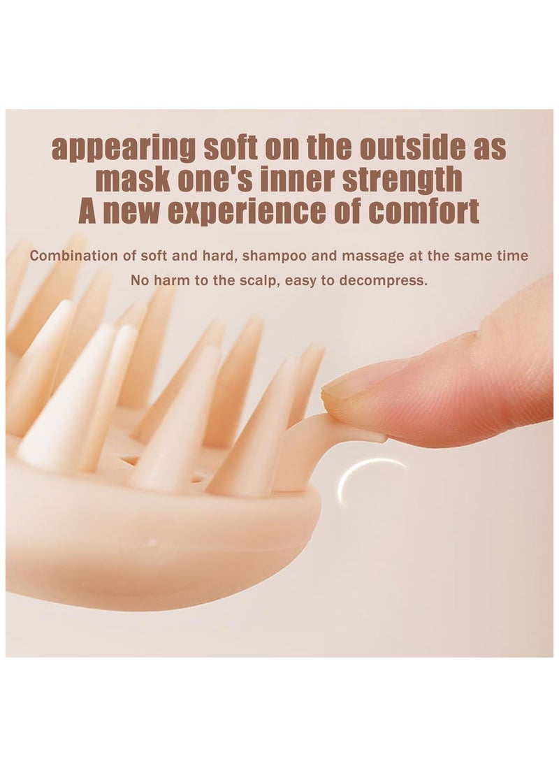 Generic Wet Dry Oil Hair Massager for All Hair Types of Women,Shower Brush Scalp Scrubber Exfoliator with Bristles for Dandruff Removal, Hair GrowthHair Scalp Massager Shampoo Brush for Shower, Scalp Scrubber with Soft Silicone Bristles for Hair Growth & Dandruff Treatment, Scalp Massager Shampoo Brush, Soft Silicone Hair Scrubber for Washing Hair, Wet and Dry Hair Scalp Care Brush.  - Image 5