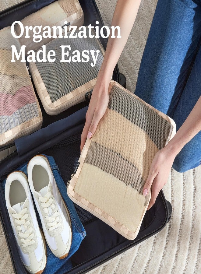 VANDEL Space-Saving Compression Packing Cubes for Women, Men, Compressible Carry On Suit Case Organizer Luggage Packing Cubes for Travel Organizer Bags for Luggage and Backpacks, Suitcase Cube - Image 4