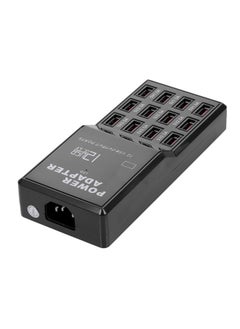 نيبمينينت محول طاقة بعدد 12 منفذ USB أسود  - Image 1