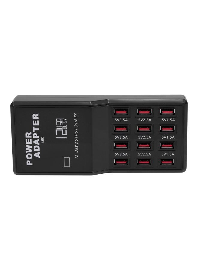 NIBEMINENT 12-Port USB Power Adapter Black - Image 3