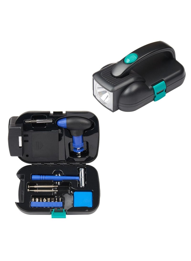 14-piece set of hardware tool flashlight set - Image 2