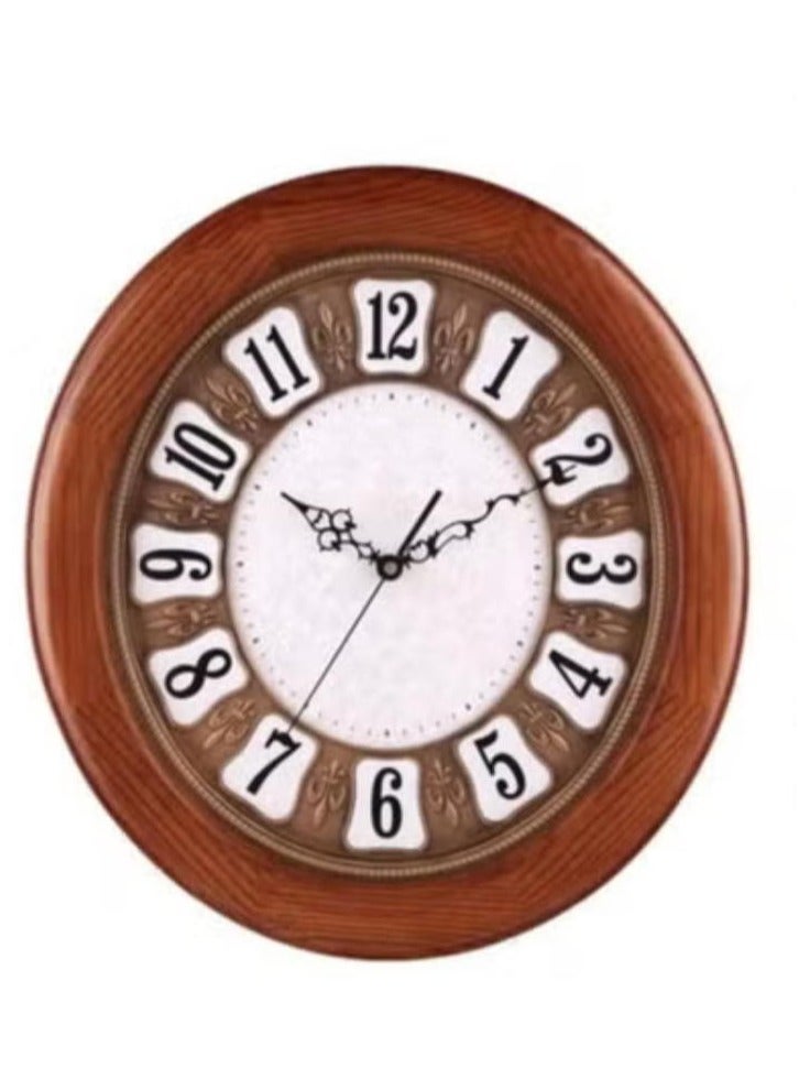 Nariele European Style Fashionable Round Wall Clock 50*35cm