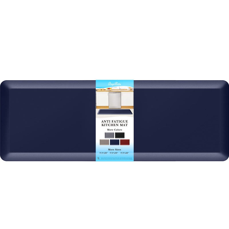 StepRite 45 Inch Thick Kitchen Mat Anti Fatigue Mat Kitchen Rugs Kitchen Decor NonSlip Stain Resistant Waterproof Kitchen Mats Desk Mat for Kitchen Office Workshop Blue 17 x 47