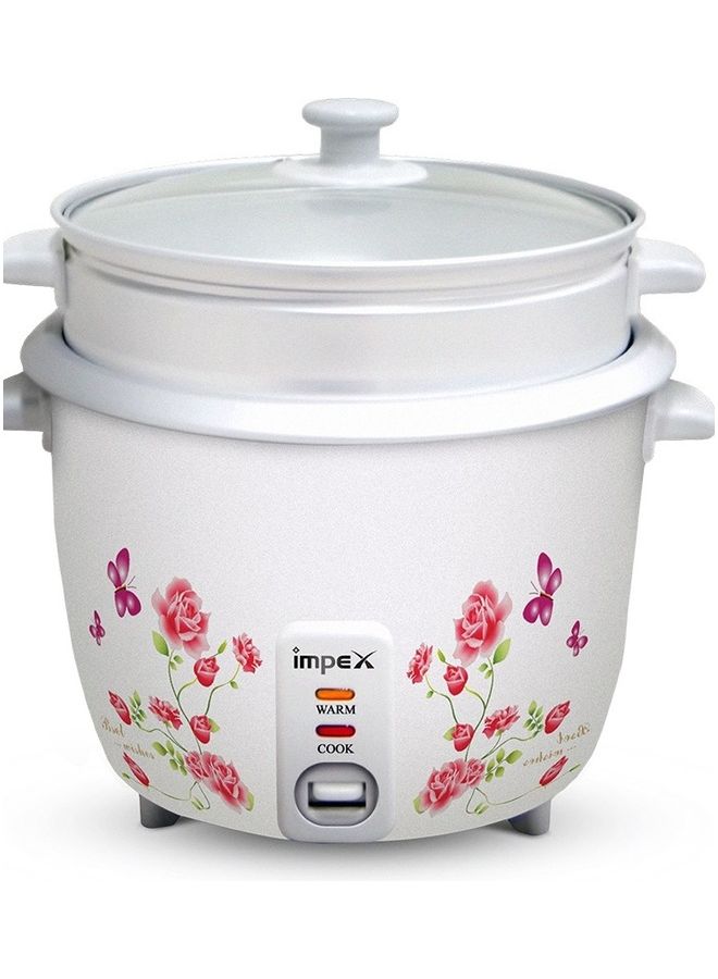 Impex Electric Drum Rice Cooker With Aluminium Inner Pot 0.6 L 350 W RC 2805 White - Image 1