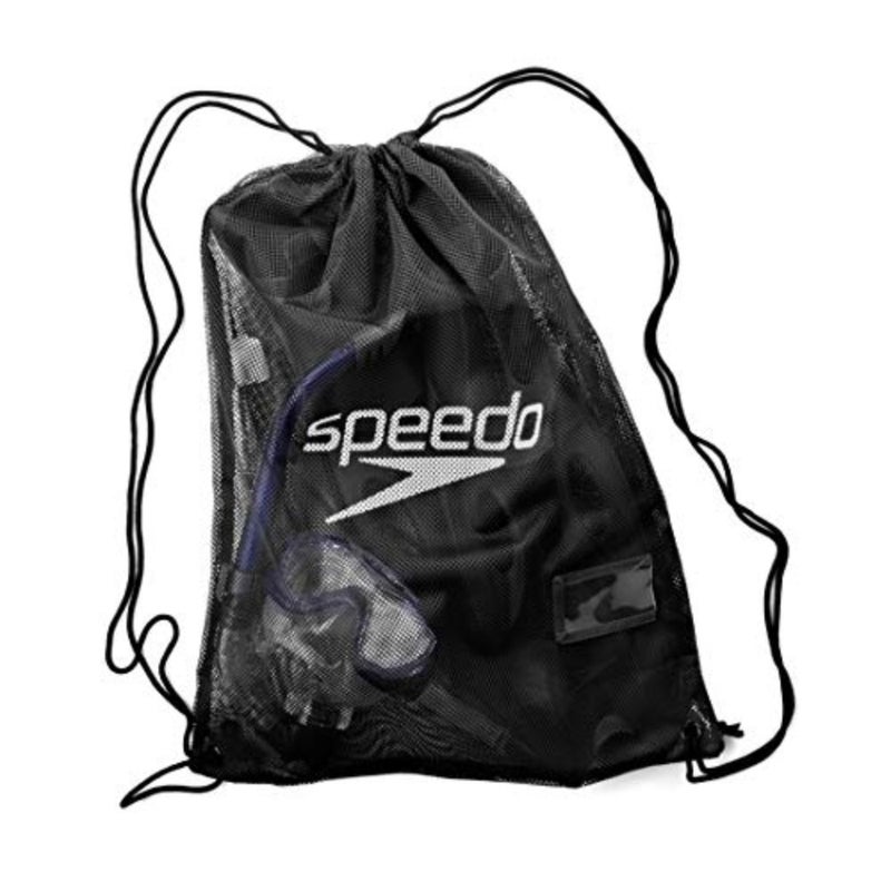 Unisex Adult Equipment Mesh Bag Red 35 Litre Lightweight Breathable Storage for Gym, Travel, Sports Durable Polyester Mesh with Drawstring Closure - Image 2