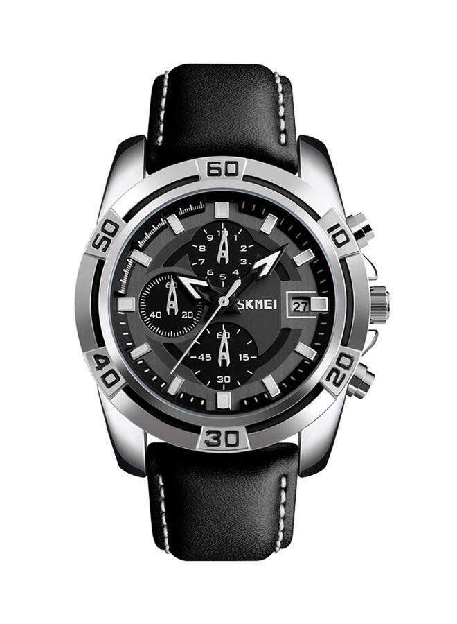 Men's Water Resistant Chronograph Watch 9156h - 47 mm - Black - Image 1
