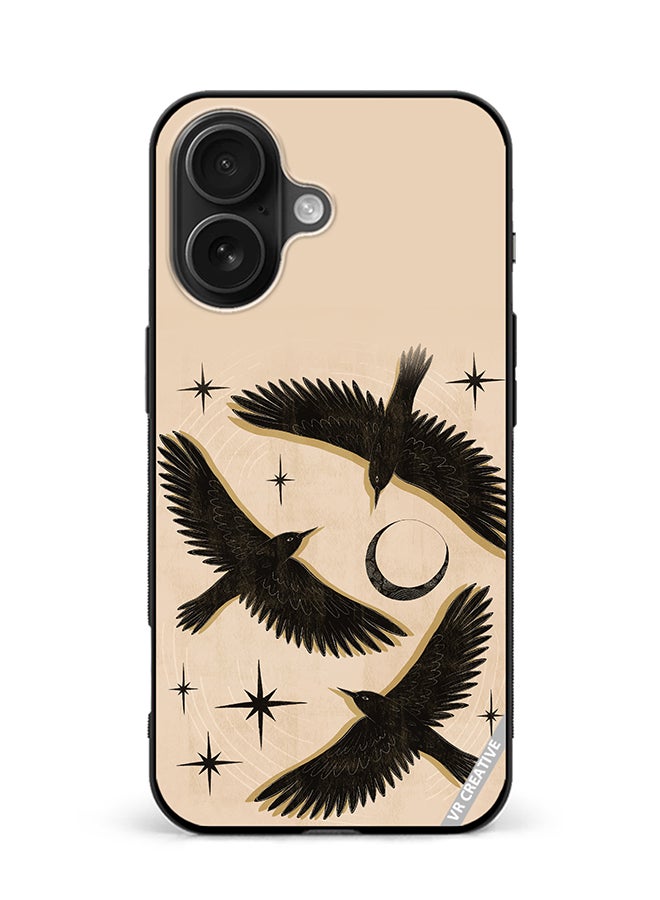 VR CREATIVE Protective Case Cover For Apple iPhone 16 Birds Design Multicolour