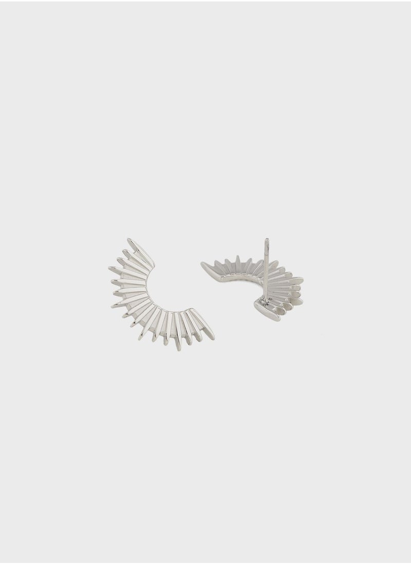 Lady Mauve - AALIYAH SPIKE FAN EARRINGS - Image 1