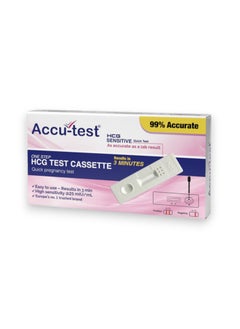 ACCU TEST شريط اختبار هرمون الحمل من وان ستيب 