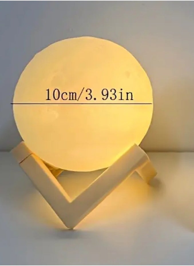 LED Moon Lamp: Unique and Eye-Catching Design • Selectable Lighting: White or Yellow Options • USB Type-C Charging: Easy to Use • Touch Control: Easy Brightness Adjustment • Perfect Gift: Ideal for Christmas Moon Lamp • LED Lighting • Moon Design • Wireless Charging • Touch Control • 3D Night Light • Wooden Base • Home Decoration • Christmas Gift •