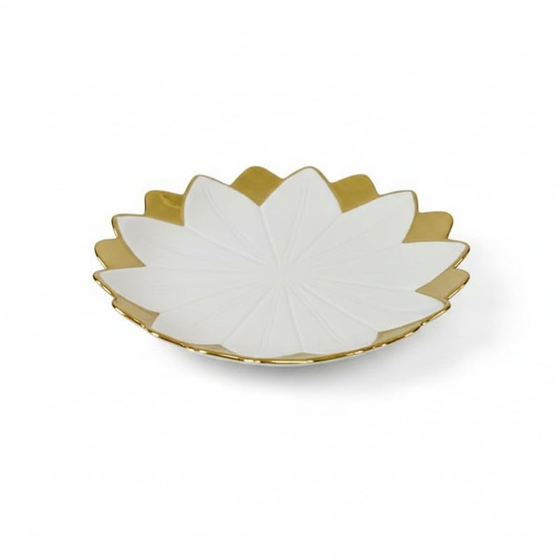 Home Care TT-805 10-Inch Porcelain Plate, 25cm, Pack of 1, Kitchen Dining