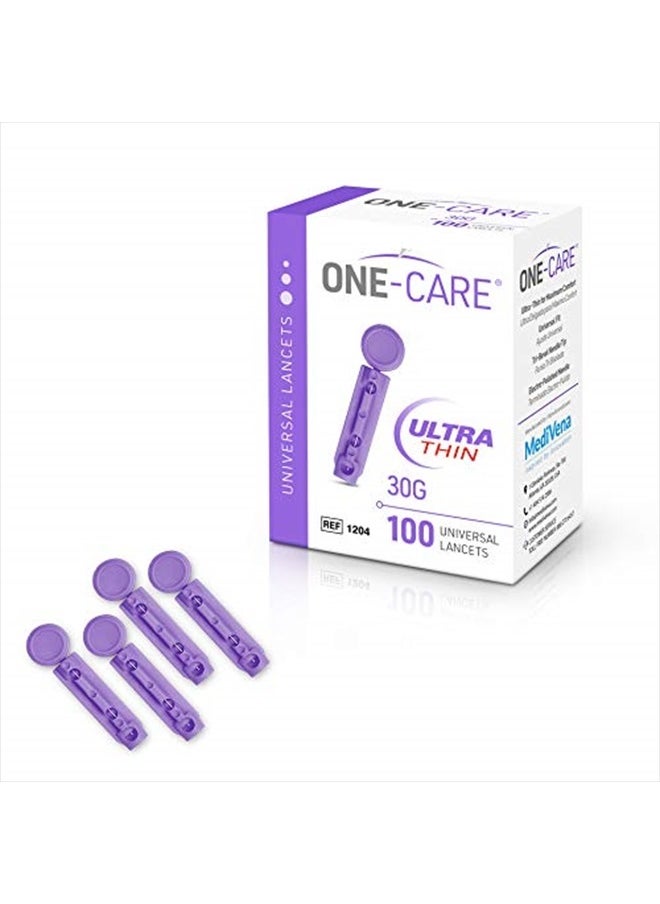 ONE-CARE MediVena ONE-CARE Twist Top Lancets, Ultra-Thin 30G, Universal Fit, 100/bx, Sterile, Gentle for Comfortable Glucose Testing  - Image 4