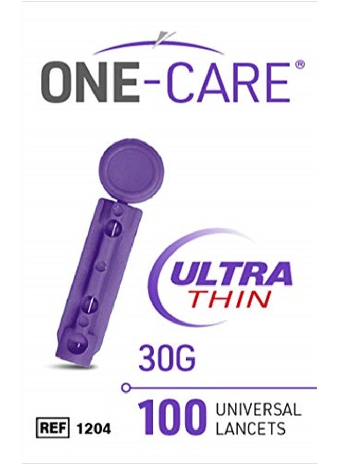 ONE-CARE MediVena ONE-CARE Twist Top Lancets, Ultra-Thin 30G, Universal Fit, 100/bx, Sterile, Gentle for Comfortable Glucose Testing  - Image 3