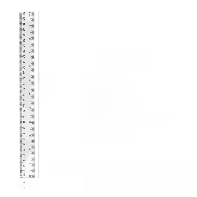 Generic 30cm Slim Color Transparent Ruler for Drawing 30cm fully transparent ruler 