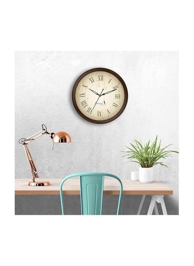 Story At Home Plastic Round Wall Clock, Dark/Brown, 25 Cm X 25 Cm X 4 Cm - pzsku/Z5B8413CB2B473CF8BCD0Z/45/_/1735362011/c1045173-2ff8-41fc-b7ee-1ee357f7d8c7