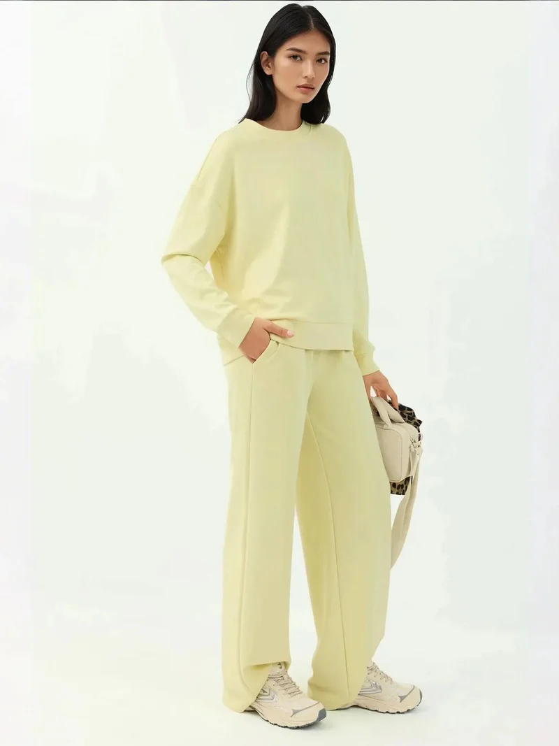 زوبعة بنطلون رياضي واسع الساق من المودال بلمسة ناعمة