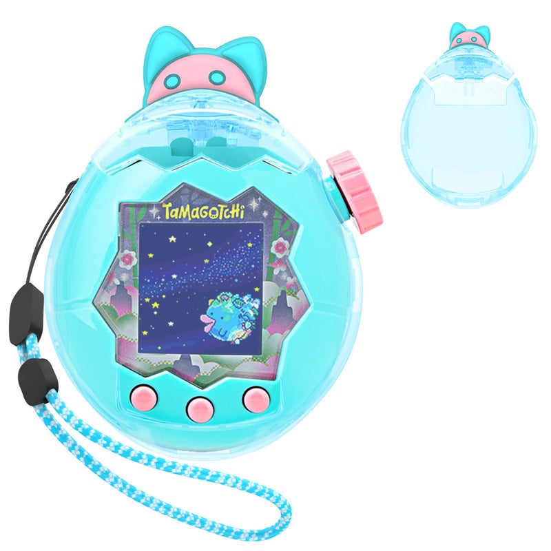SGHLDE for Tamagotchi Paradise Clear Case and Replacement Lid Set, Ideal for DIY Fans, Collectors and Display, for Paradise Tamagotchi Accessories, with Lanyard (No Device/Film) - Image 1