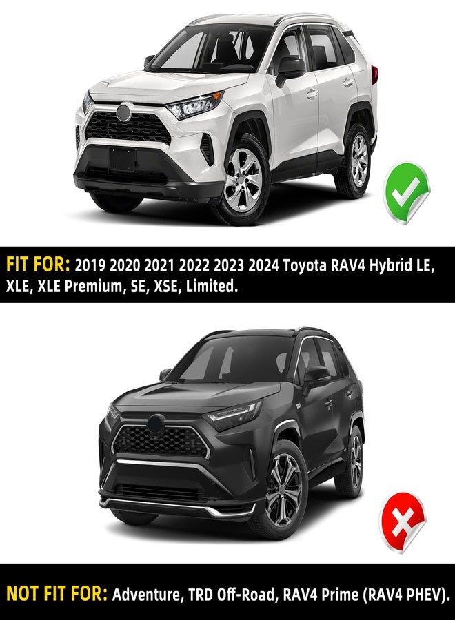 FICOLPO مجموعة مصابيح الشبك الأمامي من FICOLPO، 4 قطع، متوافقة مع سيارات RAV4 الهجينة موديلات 2019، 2020، 2021، 2022، 2023، 2024، طرازات LE، XLE، XLE Premium، SE، XSE، Limited - ملحقات مصابيح الشبك الأمامي LED مع أسلاك التوصيل والفيوز (لون كهرماني). - Image 3