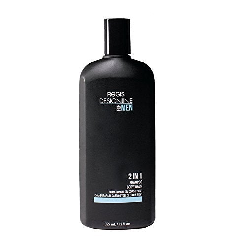 DESIGNLINE DESIGNLINE 2 in 1 Shampoo  Body Wash 12 oz  Regis Dual Combination of Shampoo and Cleansing Shower Gel Soap for Men 