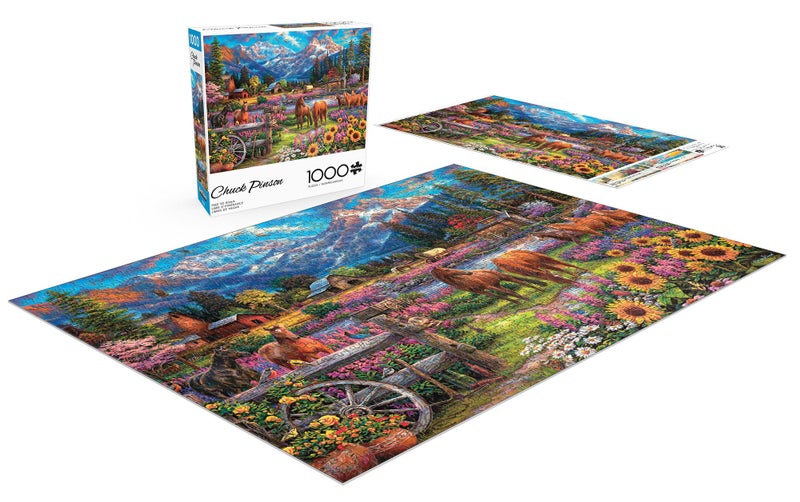 Buffalo Games - Chuck Pinson - Free to Roam - 1000 Piece Jigsaw Puzzle for Adults -Challenging Puzzle Perfect for Game Nights - Finished Size is 26.75 x 19.75 - Image 4