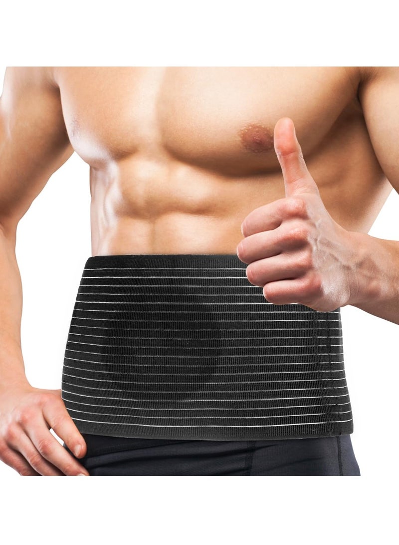 Umbilical Hernia Support Belt, suitable for men and women, abdominal belly on hernia support belt with compression pad, designed for navel and ventral hernias, post-surgery recovery (available in va - Image 1