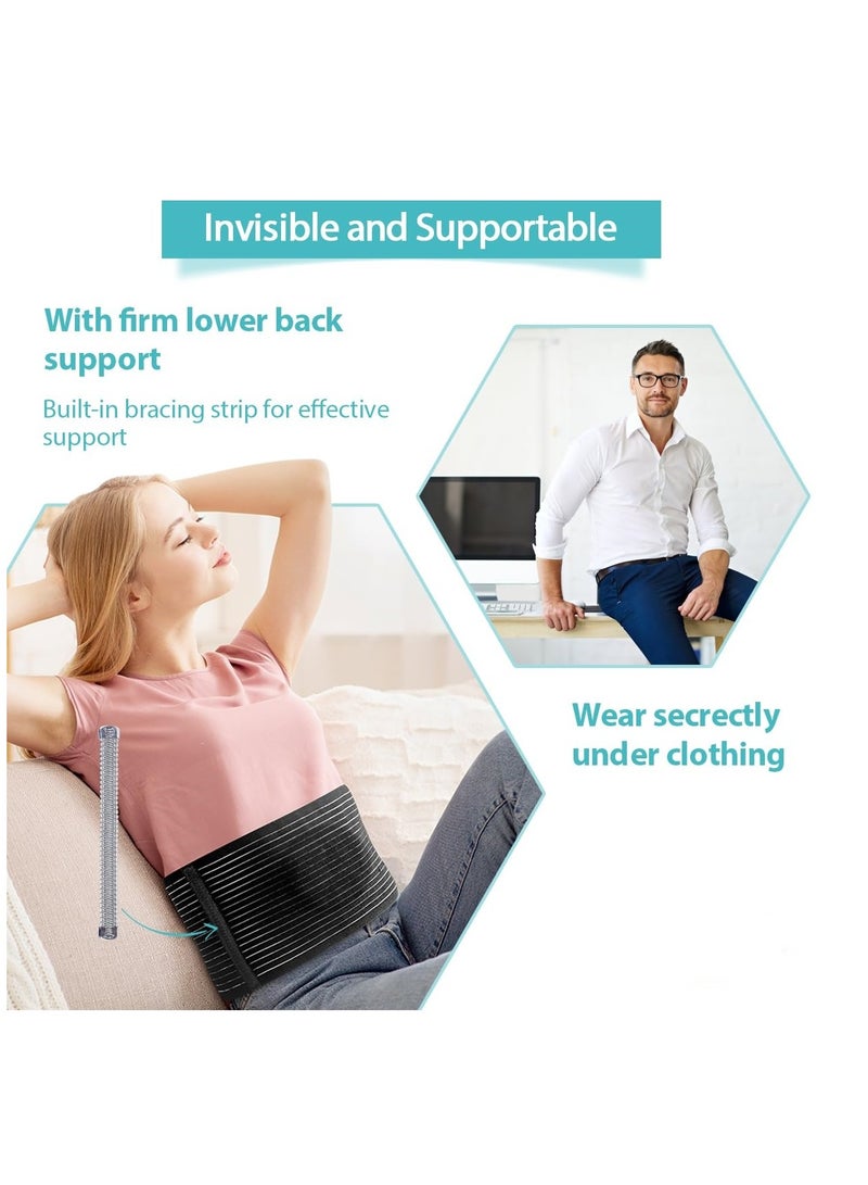 Umbilical Hernia Support Belt, suitable for men and women, abdominal belly on hernia support belt with compression pad, designed for navel and ventral hernias, post-surgery recovery (available in va - Image 4