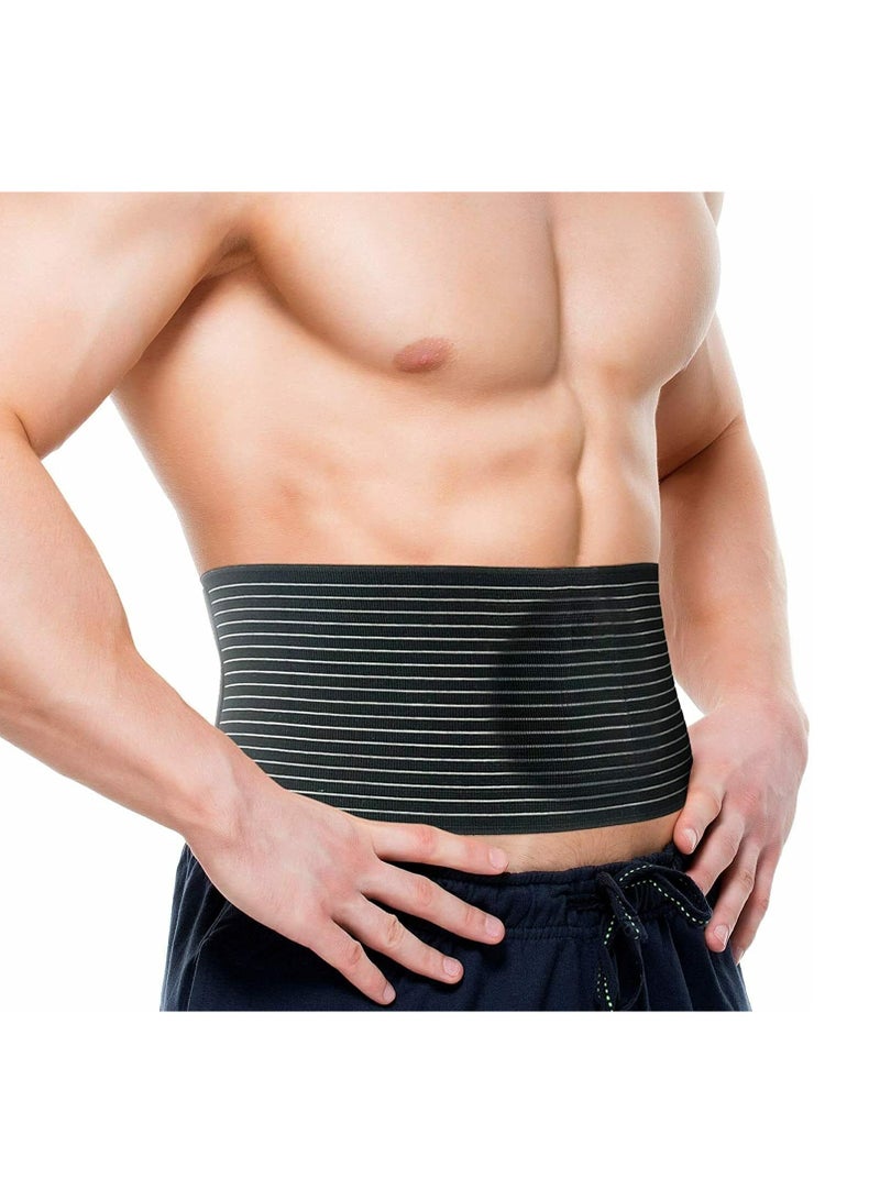 Umbilical Hernia Support Belt, suitable for men and women, abdominal belly on hernia support belt with compression pad, designed for navel and ventral hernias, post-surgery recovery (available in va - Image 2