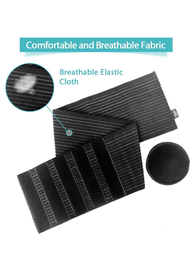 Umbilical Hernia Support Belt, suitable for men and women, abdominal belly on hernia support belt with compression pad, designed for navel and ventral hernias, post-surgery recovery (available in va - Image 5