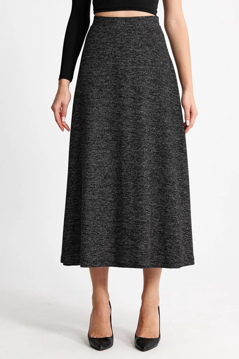 Alexander Gardi Patterned Flared Long Skirt (B23-0012 00)