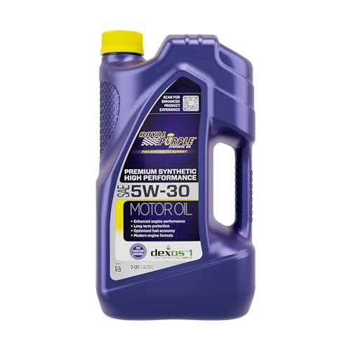 Royal Purple زيت محرك صناعي عالي الأداء 5W-30 من رويال بوربل 51530 مرخص من API - 5 لتر، الطراز: ROY51530 - Image 1
