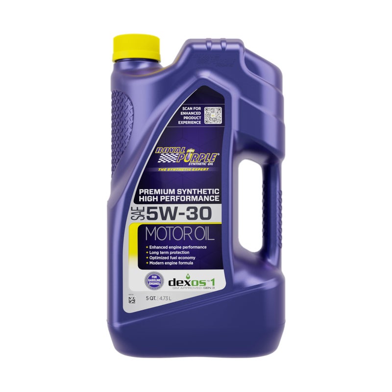 Royal Purple زيت محرك صناعي عالي الأداء 5W-30 من رويال بوربل 51530 مرخص من API - 5 لتر، الطراز: ROY51530 - Image 3